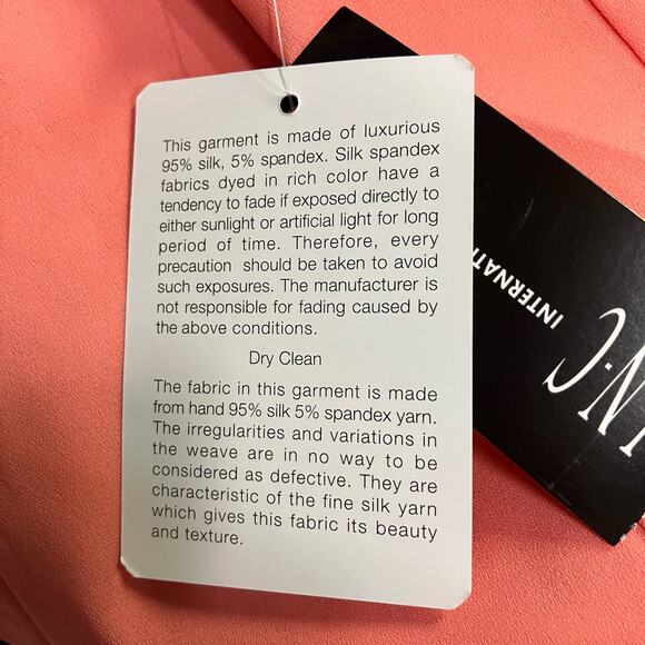 INC International Concepts Tank Top Sz 10 Silk Sleeveless Pink Coral Y2K Summer - Picture 8 of 9